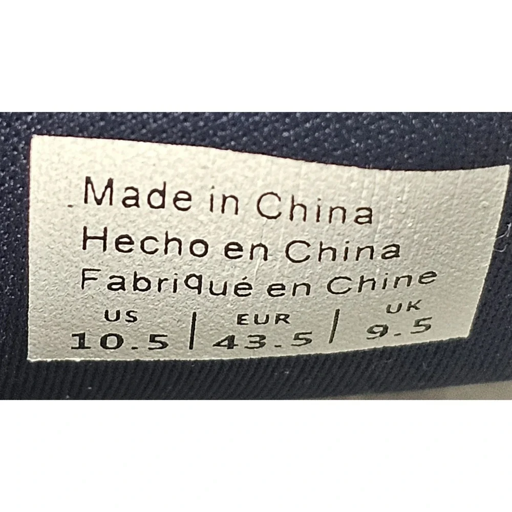 Chaps CHACE Sneakers Mens 10.5 Navy Blue Canvas Lace-Up Casual Preppy‎ Shoes